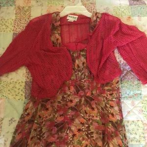 North Style Dress and Shrug Size 12